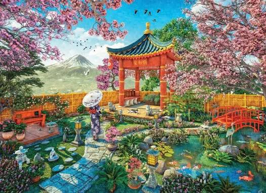JAPANESE SPRING GARDEN (1000 PC)