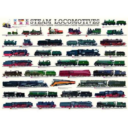 STEAM LOCOMOTIVES (1000 PC)