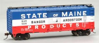 HO TRACK-CLEANING 40' BOX CAR NEW HAVEN #45062 STATE OF MAINE