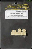 1:72 F-4 J/S WHEEL SET (2 MAIN & 2 NOSE)(CIRCUMFERENTIAL TREAD)