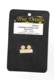 1:72 HAWKER HURRICANE WHEEL SET (2 MAIN WHEELS)(SMOOTH TREAD)