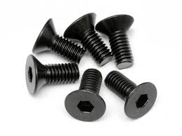 FLAT HEAD SCREW M6X14MM (HEX SOCKET/6PCS)