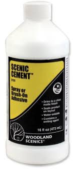 SCENIC CEMENT SPRAY OR BRUSH-ON ADHESIVE (16OZ)