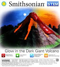 GLOW IN THE DARK GIANT VOLCANO