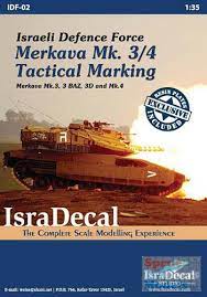 1:35 ISRAELI DEFENCE FORCE MERKAVA MK. 3/4 TACTICAL MARKING