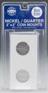 NICKEL/QUARTER COIN MOUNTS (35)