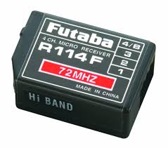 72MHZ FM 4CH. MICRO RECEIVER FOR PARK FLYERS AND SLOW FLY MODELS