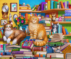 BOOKSHOP CATS (1000PC)