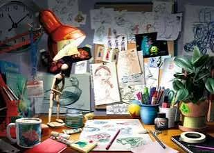 THE ARTIST'S DESK (1000PC)