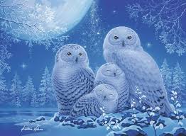 OWLS IN MOONLIGHT (500PC)