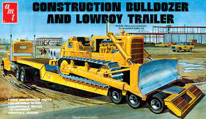 1:25 CONSTRUCTION BULLDOZER AND LOWBOY TRAILER