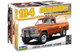 1:24 10.4 GOOD BUDDY! 1979 JEEP J-10 PICKUP WITH CAMPER TOP