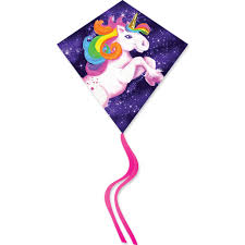 MAGICAL UNICORN DIAMOND KITE 25" WINGSPAN