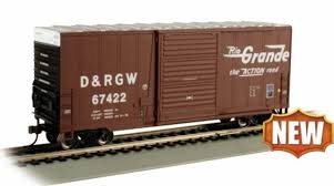 HI-CUBE BOX CAR RIO GRANDE #67422 BROWN