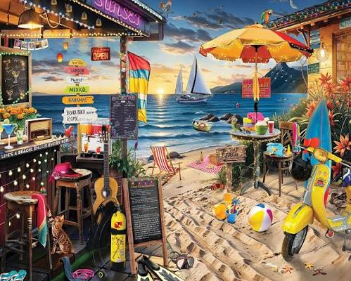 SUNSET AT THE BEACH (1000PC)