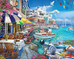 SUN OVER THE WHITE HARBOR (1000PC)