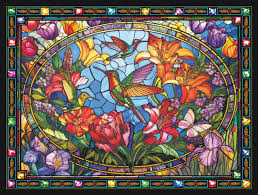 HUMMINGBIRD GARDENS (300PC)(EXTRA LARGE PIECES)
