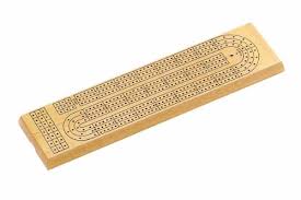 3-TRACK NATURAL CRIBBAGE BOARD