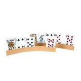 CARD HOLDERS - TWO 9" CURVED WOODEN