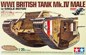 1:35 WWI BRITISH TANK MkIV MALE (MOTORIZED)