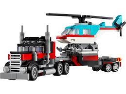 CITY - FLATBED TRUCK WITH HELICOPTER
