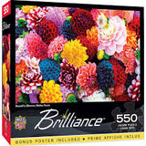 BRILLIANCE: BEAUTIFUL BLOOMS  (550PC) (BONUS POSTER INCLUDED)