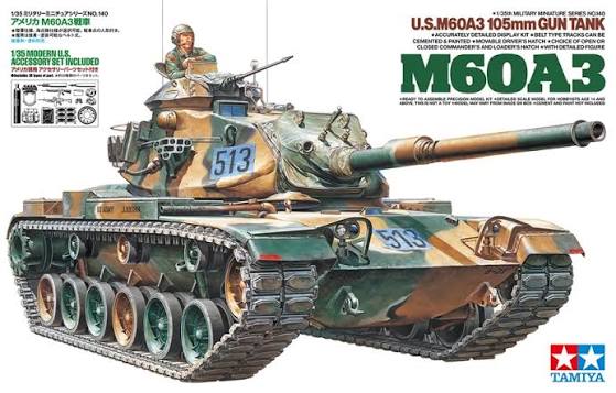 1:35 U.S. M60A3 105MM GUN TANK
