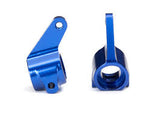 STEERING BLOCKS, RUSTLER/STAMPEDE/BANDIT(2) BLUE-ANODIZED, 5X11 BALL BEARINGS (4)