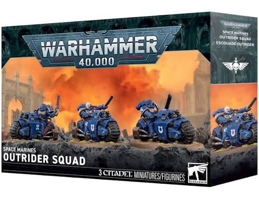 WARHAMMER 40K SPACE MARINES OUTRIDER SQUAD