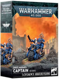 WARHAMMER 40K SPACE MARINES CAPTAIN ON BIKE