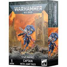 WARHAMMER 40K SPACE MARINES CAPTAIN WITH JUMP PACK