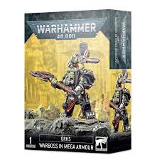WARHAMMER 40K ORKS WARBOSS IN MEGA ARMOUR