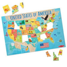 USA MAP FLOOR PUZZLE (51PC)