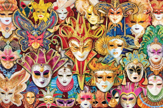 VENETIAN MASKS (1000 PC)