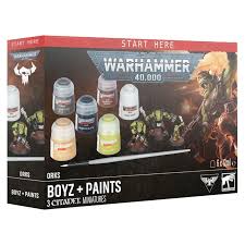 WARHAMMER 40K  ORKS: BOYZ & PAINTS