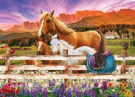 HORSE & FOAL (1000 PC)
