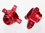 STEERING BLOCKS, RED-ANODIZED, LEFT & RIGHT