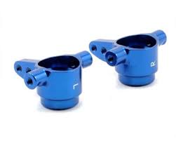 STEERING BLOCKS, BLUE-ANODIZED, LEFT & RIGHT