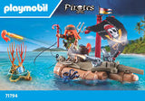 PIRATES: PIRATE RAFT WITH TREASURE
