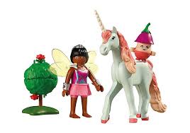 COLLECTIBLE UNICORN: SKY ROSE WITH FAIRY