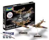 1:144 SPITFIRE Mk.la & HURRICANE Mk.1 W/PAINT, GLUE & A BRUSH