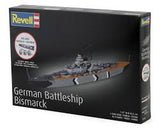 1:1200 GERMAN BATTLESHIP BISMARCK W/PAINT, GLUE & A BRUSH