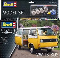 1:25 VW T3 BUS W/PAINT, GLUE & BRUSHES