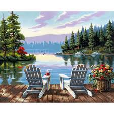 LAKESIDE MORNING (20IN X 14IN)