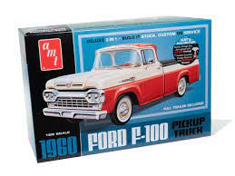 1:25 1960 FORD F-100 PICKUP TRUCK (FULL TRAILER INCLUDED)