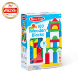 100 WOOD BLOCKS (COLORED)