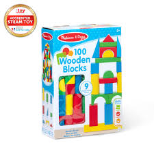 100 WOOD BLOCKS (COLORED)