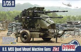 1:35 U.S. M55 QUAD MOUNT MACHINE GUNS (2 IN 1)