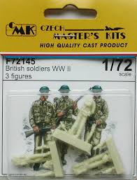 1:72 BRITISH SOLDIERS WWII (3 FIGURES)