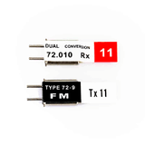D/C CRYSTAL SET FM72-7 TX 50 DUAL CONVERSION